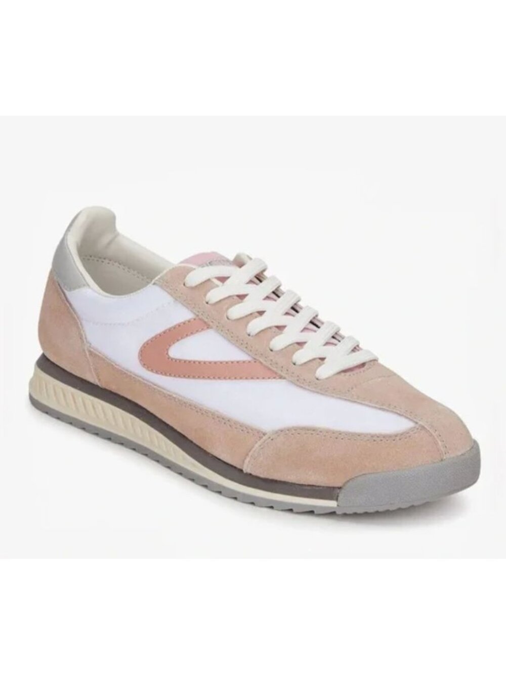 TRETORN rawlins sneaker in white & blush size 8.5